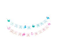 iplusmile 2 Ensembles Bannière de Gender Reveal It's A Girl It's A Boy Décoration Murale pour Shower Anniversaire Accessoires Festifs Amusants