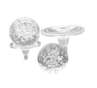 iplusmile 2 Ensembles Ensemble Porte-balles à Bulles Fausse Boule pour Fontaine Boules De Remplissage De Vase Sphères De Verre Ornemental Sphère De Cristal Ronde Un Verre Transparent