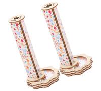 iplusmile 2 Ensembles Kaleidoscope DIY Kit for Small Wooden Kaleidoscope Material Set for Creative Play Educational Science Toy Travel-Friendly and Skill Development