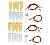 iplusmile 2 Ensembles Kit Bandes Zinc et Cuivre pour Expérience Scientifique de Batterie DIY avec Matériaux Électrodes pour Électricité par Fruit Outil Pédagogique Pratique