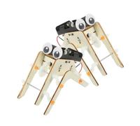 iplusmile 2 Ensembles Kit DIY Robot Araignée Bois Scientifique Éducatif pour Garçon Fille Matériel Expérience Technologique et Apprentissage Précoce Activité Manuelle Stimulant la Pensée