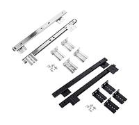 iplusmile 2 ensembles Rail Coulissant à Billes pour Bureau de Glissières de Clavier Installation Facile et de Douce Fermeture Couleur Noir et Blanc Durable et Silencieux