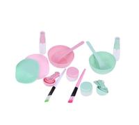 iplusmile 2 ensembles Set de Bol Masque Facial Silicone avec Pinceau Spatule Cuillère pour Soins Visage Femmes Rose et Vert Kit Mélange DIY Pratique et Couleur Aléatoire Couleur Aléatoire