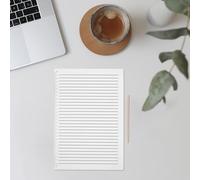 iplusmile 2 Ensembles Set de Pochoirs Règle à Espacement pour Dessin de Lignes Droites Guide Écriture Calligraphie et Schéma Règle Multifonction pour Examens et Journaux