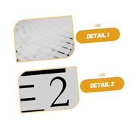 iplusmile 2 Ensembles Stencil de Plastique Règle de Mesure Murale Réutilisable pour Tout Petits avec Design Creux Décoratif