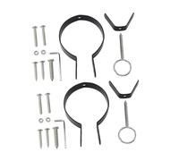 iplusmile 2 ensembles Supports à Jambon Fer Antirouille Accessoires de Fixation Robustes pour Rack Italien et Espagnol Installation Facile pour Cuisine Maison