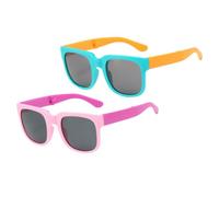 iplusmile 2 paires de Soleil Pliables pour Garçon Fille Protection UV Monture PC Accessoires de Mode pour et Design Adorable Ajustement Confortable et Sécurisé