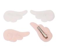 iplusmile 2 Paires d'Épingles à Cheveux en Peluche Ailes d'Ange Pinces Décoratives Blanches et Roses Accessoires de Coiffure Créatifs pour Femmes Coiffes de Fête Élégantes
