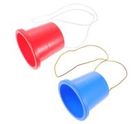 iplusmile 2 paires Échasses Garçon Fille avec Corde pour Entraînement Sensoriel et Équilibre Plastique Bleu et Rouge Jeu Extérieur Motricité pour Garçons et Filles Couleur Couleur Aléatoire