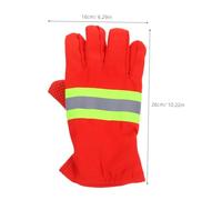 iplusmile 2 Paires Gants de Protection Incendie Résistants Chaleur pour Pompiers Gants Brûlure Épaissis pour Secours Urgence et à Haute Température