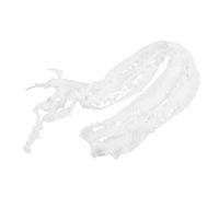 iplusmile 2 paires Lacets Larges Dentelle Décorative pour Femmes Lacets Élastiques Durables pour Baskets Bottines et Chaussures Décontractées Lot de Motif Ruffle Bois Blanc