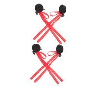 iplusmile 2 Paires pince à cheveux boulette de viande Accessoires de cheveux des filles épingles à cheveux filles Couptes de cheveux mignons barrettes à cheveux Fil de polypropylène Noir