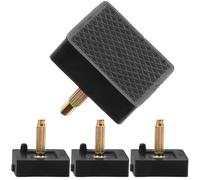 iplusmile 2 paires Pointes de Talons Carrées Résistantes pour Chaussures à Talons Hauts Embouts de Rechange Antidérapants et Silencieux Réparation Pratique pour Femmes