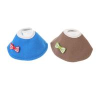 iplusmile 2 Pcs Protecteur Morsures Elizabeth Perroquets pour Animaux De Compagnie Blessure Oiseau À Calopsitte Feutre Perruche Perroquet Tissu Agapornis Inséparables Cônes Bleu Plumer