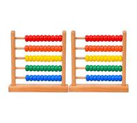 iplusmile 2 pièces Abacus Bois pour Éducation Mathématique des Garçon Fille Outil de Comptage Portable pour Apprentissage Précoce et Développement des Compétences Mathématiques