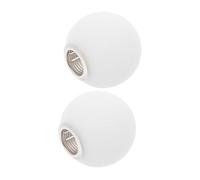 iplusmile 2 pièces Abat-jour Globe Verre Dépoli pour Lustre Lot de Abat-jour Sphérique Lait Mat pour Suspension Murale Diffuseur Lumineux Doux et Moderne