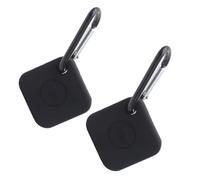 iplusmile 2 pièces Accessoire Coque Silicone pour Tile Mate Pro Étui de Protection Antichoc Souple Clip de Fixation Pratique Lot de Noir