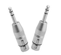 iplusmile 2 pièces Adaptateur Audio TRS vers XLR Mâle-Femelle Équilibré Connecteur et Portable pour Microphones et Amplificateurs Matériel Sonorisation