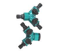 iplusmile 2 pièces Adaptateur de Raccords Tuyaux Arrosage Connecteur Y Plastique avec Interrupteur Conversion Robinet Multifonction pour Jardin et Lavage Auto Étanche et Anti-Fuite Bleu