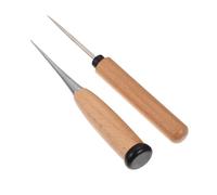iplusmile 2 pièces Alène Cuir à Poignée Outils Couture Perforants pour Cuir Aiguilles à Manuelles Durables pour Loisirs Créatifs et Réparation de Chaussures