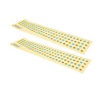 iplusmile 2 pièces Autocollants pour Touche de Basse Accessoire Instrument Pratique Étiquettes de Notes Claires pour Apprentissage et Pratique des Gammes Adapté Aux Débutants et Garçon