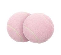 iplusmile 2 pièces Balles de Tennis Entraînement Débutant Caoutchouc Rose Pastel Lot Tennis pour Améliorer Précision et Réactivité