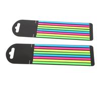 iplusmile 2 pièces Bande Fluorescente Marque-page Accessoire Marqueur de Page Pet Onglets Adhésifs Pratiques pour Lecture Aide Visuelle Concentration et Étudiants