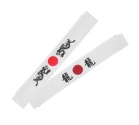 iplusmile 2 pièces Bandeau Sportif Dragon Blanc Confortable et Antidérapant Karaté Cuisine Cosplay