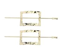 iplusmile 2 pièces Barrettes Métalliques pour Chignon Femme Accessoires Élégants pour Cheveux Mi-longs à Épais Supports de Cheval et Décorations Vintage Résistantes