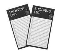 iplusmile 2 pièces Bloc-notes Magnétique avec Dos Aimanté Bloc de Courses Réutilisable et Portable Design Unique pour Organisation Frigo et Rappels Shopping