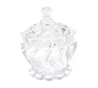 iplusmile 2 pièces Bocaux Verre Transparent pour Stockage Alimentaire avec Couvercle Étanche Contenants pour Bonbons Fruits Secs et Bijoux Rangement Polyvalent pour Cuisine et Décoration