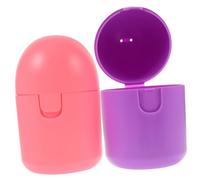 iplusmile 2 pièces Boîte Menstruelle Portable PP Alimentaire Résistant Haute Température Étui pour Rangement et Nettoyage Au Micro- des Cups Féminines Accessoire Hygiène Intime Pratique