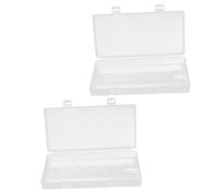 iplusmile 2 pièces Boîte Rangement Piles Transparente Plastique Organiseur de Batteries Portable et Résistant Aux Chocs Étui de Stockage pour Piles AA Lot