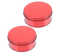 iplusmile 2 pièces Boîte Ronde Petite Boîte de Rangement Décorative pour Biscuits Bonbons Chocolat Thé Cadeau
