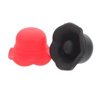 iplusmile 2 Pièces Bouchons Bouteille Vin Silicone Réutilisables Cache Bouchon Étanche Forme Chapeau Décoration Vin Stop pour Bouteilles de Toutes Cadeau pour Amateurs de Boissons