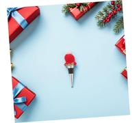 iplusmile 2 Pièces Bouchons de Bouteille de Vin de Noël Chapeau Père Noël Bouchons Réutilisables Étanches pour Boissons Conserve Fraîcheur Vin Décorations Festives pour Fêtes de Fin Année