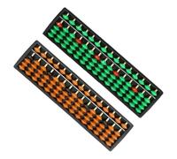 iplusmile 2 pièces Boulier Chinois Traditionnel Petit Abacus Portable Outil Arithmétique Multifonction pour Garçon Fille