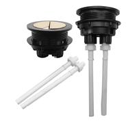 iplusmile 2 pièces Bouton Double Chasse pour Réservoir de Toilette Rond Remplacement Facile Design Simple et Installation Rapide Compatible à Double Chasse Lot de Rose Doré