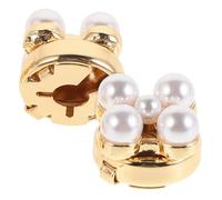iplusmile 2 pièces Boutons Manchette Femme Élégants Fleur avec Simulée Formel pour Chemise Habillée Mariage Anniversaire Fête