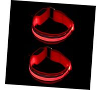 iplusmile 2 pièces Brassard LED Lumineux de Sécurité Bracelet Réfléchissant pour Sports de Plein Air Course Nocturne Cyclisme Randonnée Ajustable pour Poignet Bras et Cheville