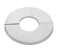 iplusmile 2 Pièces Bride Fendue Décorative en Acier Inoxydable, | Plate Ronde Auto-adhésive 27mm Id X 66mm Od, Finition Lisse, pour Salle de Bain et Plinthe