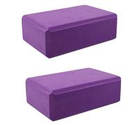 iplusmile 2 Pièces Briques auxiliaires de yoga petits blocs de yoga non glissant Eva Violet