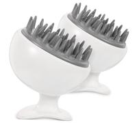 iplusmile 2 pièces Brosse Massante Chevelu Résistante Exfoliatrice Portable pour Massage Tête Anti-démangeaison Brosse Shampooing Légère pour Voyage