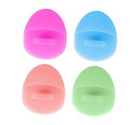 iplusmile 2 pièces Brosse Visage Silicone Outil de Massage Exfoliant pour Peau Nettoyage Profond des Pores Design Ergonomique Portable Améliore Circulation et Élimine Couleur Aléatoire