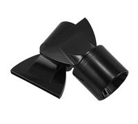 iplusmile 2 Pièces Buse de Sèche-cheveux en Abs Noir, Embout Plat de Bec de Canard, Accessoire Compact Compatible Large pour Salon de Coiffure et Voyage