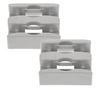 iplusmile 2 pièces Butée de porte coulissante de avec guide inférieur pour rail, accessoires de remplacement pour porte en verre 6-8 mm, salle de bain