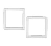 iplusmile 2 Pièces Cadre de Broderie Carré Plastique Cerceau Snap Léger pour Point de Croix Couture et Patchwork Outil de Broderie Portable et Facile à Utiliser