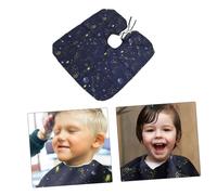 iplusmile 2 pièces Cape de Coiffure pour Garçon Fille Motif Étoile Noire Imperméable Anti-statique Respirante pour Coupe Cheveux Teinture et Soins à Domicile ou Salon
