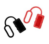 iplusmile 2 pièces Capuchons de Protection pour Connecteurs Dalimentation Dc Noir et Rouge Couvercles Poussière pour Bornes de Batterie Protection Rapide