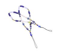 iplusmile 2 pièces Chaîne Téléphone Portable Bohème Pâte Polymère Anti-perte Légère et Décorative Accessoire Unique pour Fixer Coque pour DIY